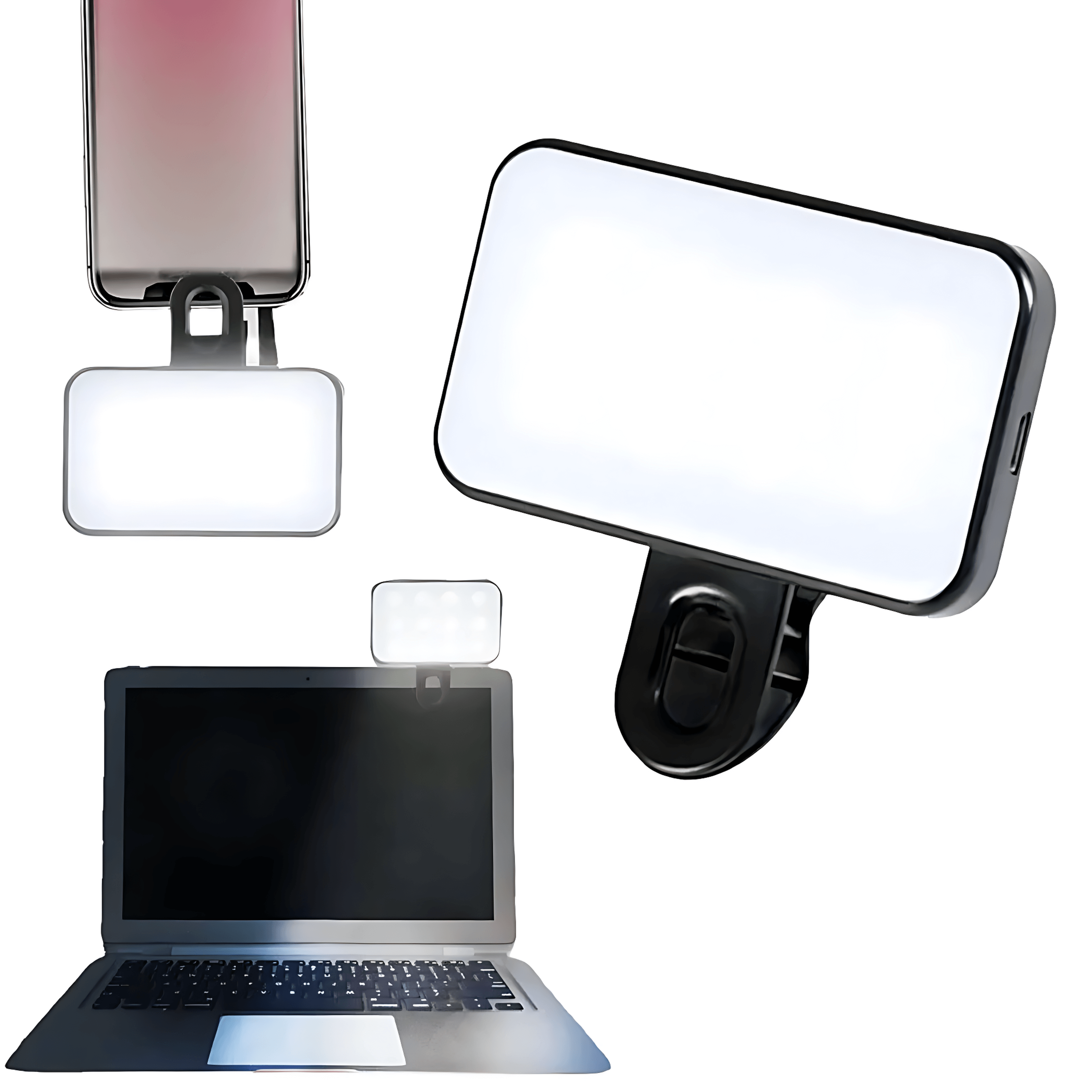 Pocket LED Selfie Light – Clip-On Phone & Laptop Fill Light for enhanced lighting during video calls.