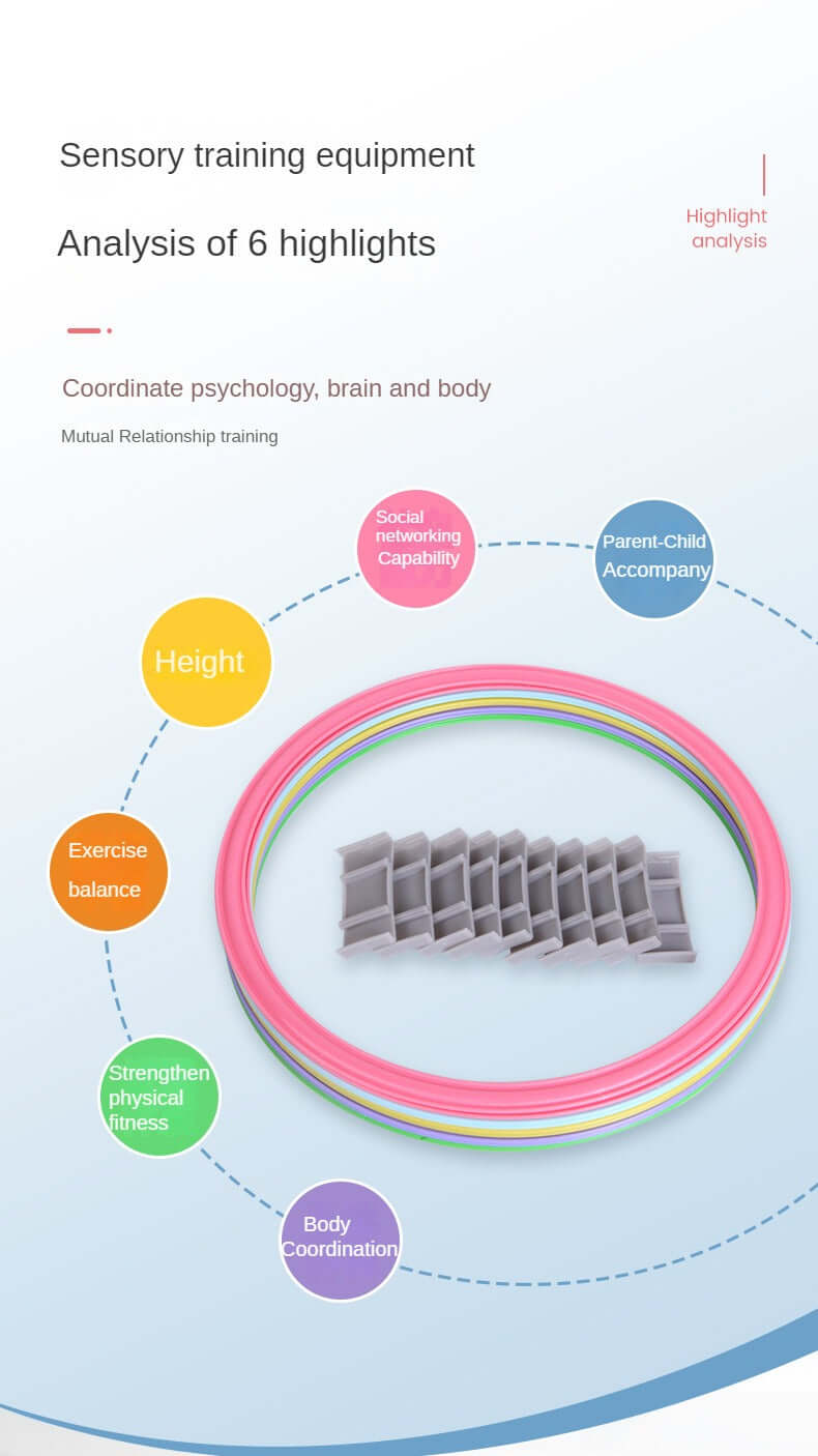 Kids’ Hopscotch Ring Set – 20-Piece Outdoor Active Play & Jump Game