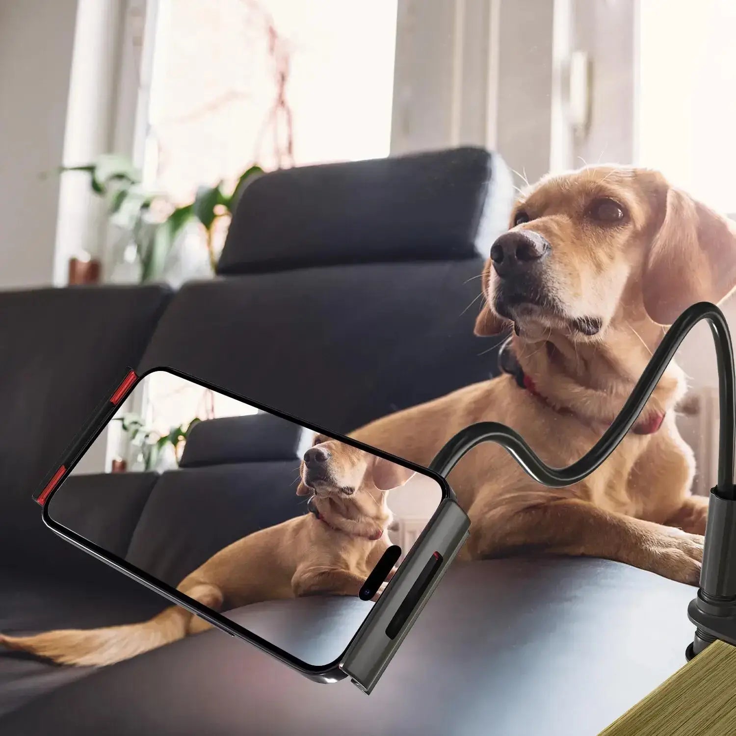 Universal Gooseneck Phone & Tablet Mount – 360° Flexible Lazy Arm Bed Stand