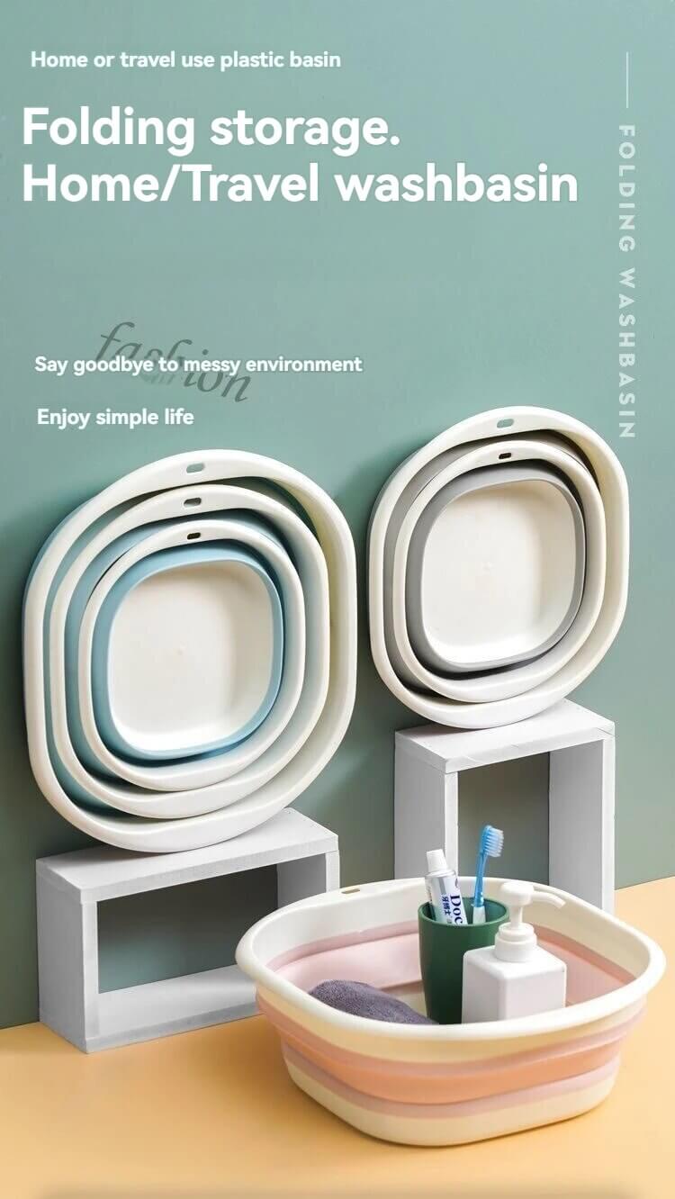 Collapsible Foot Soaking Basin – Portable Space-Saving Foot Spa Tub