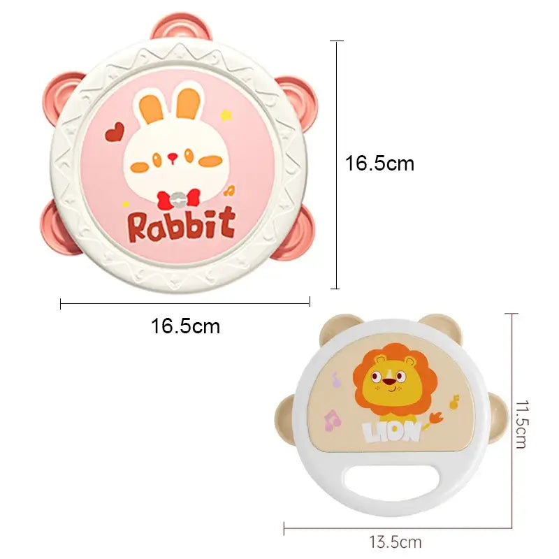 Montessori 3-in-1 Baby Drum Toy – Interactive Musical Learning Center - Poppix