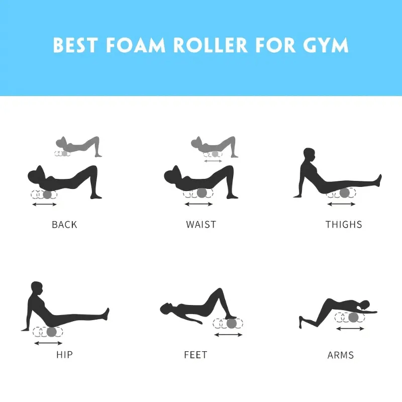 High-Density Foam Roller – Hollow Core Muscle Massager for Yoga & Recovery