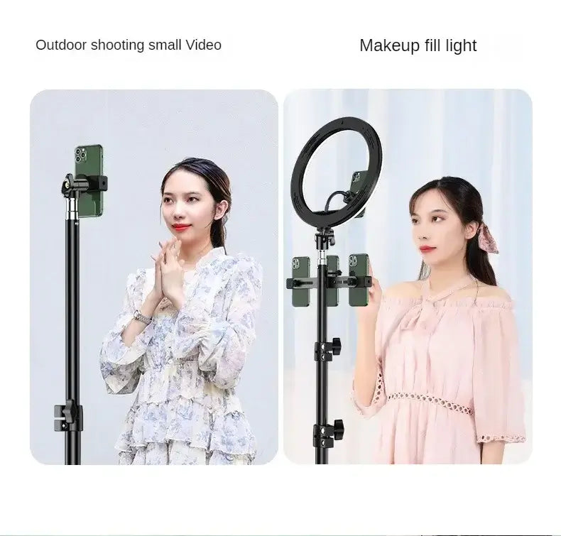 160cm Professional Live Stream Tripod – Adjustable Floor Stand for Phones & Cameras - Poppix