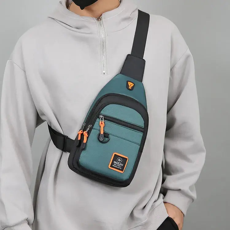 Men’s Waterproof Tactical Sling Bag – Lightweight Outdoor Crossbody Pack - Poppix