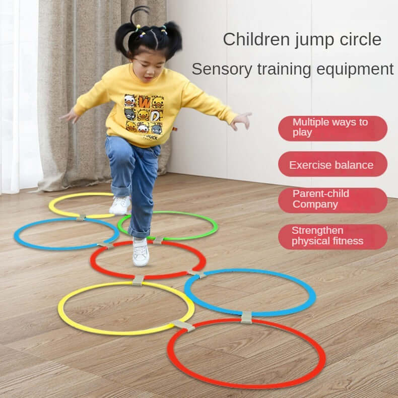 Kids’ Hopscotch Ring Set – 20-Piece Outdoor Active Play & Jump Game