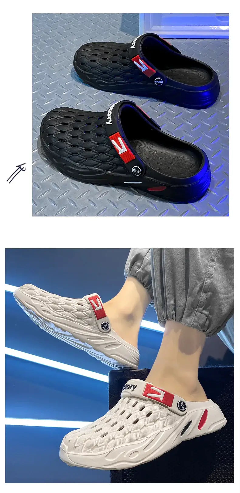 Ultra-Lightweight Summer Garden Clogs – Versatile Outdoor & Home Sandals