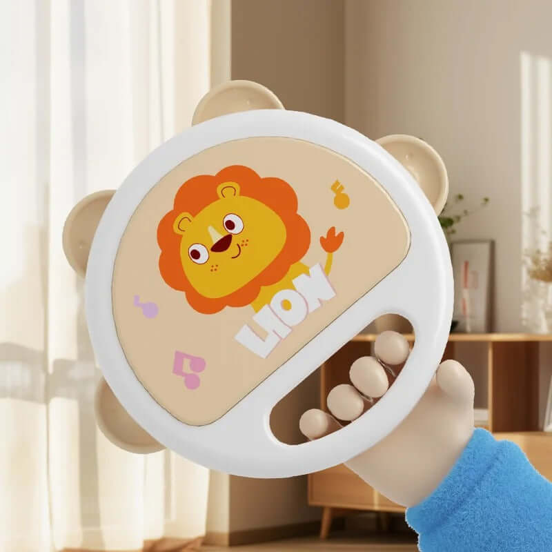 Montessori 3-in-1 Baby Drum Toy – Interactive Musical Learning Center - Poppix