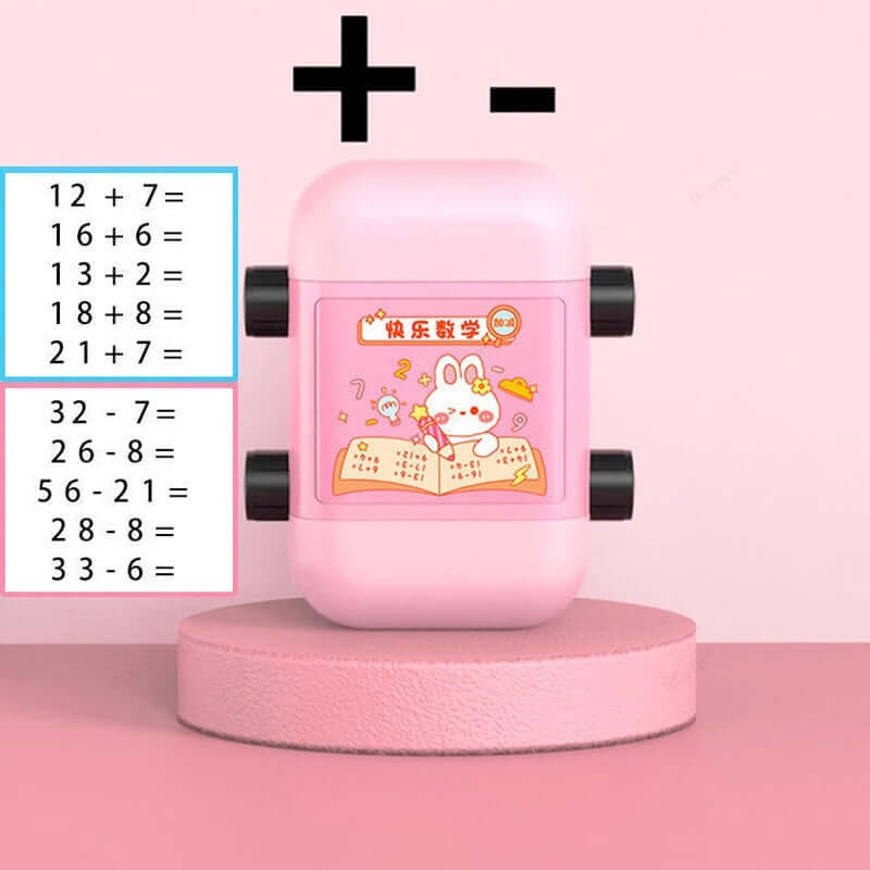 2-in-1 Digital Math Roller Stamp – Rapid Addition & Subtraction Practice