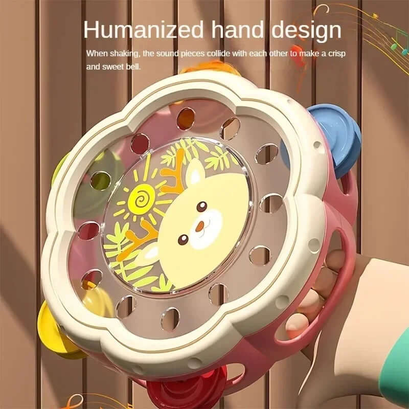 Montessori 3-in-1 Baby Drum Toy – Interactive Musical Learning Center - Poppix