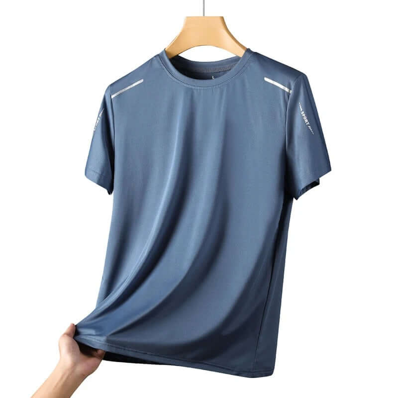 Men's Quick-Dry Performance T-Shirt – Breathable Moisture-Wicking Sport Tee - Poppix