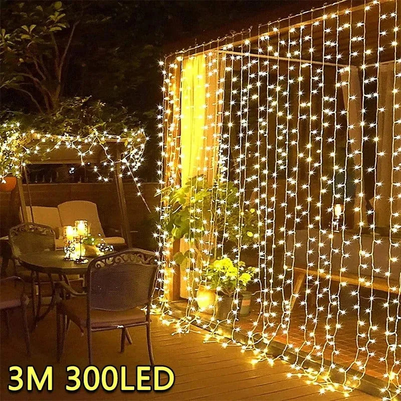 3M LED Curtain String Lights - Poppix