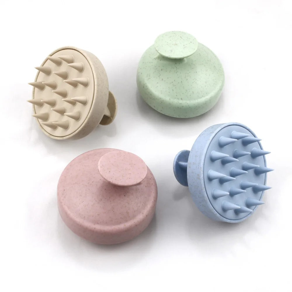 Silicone Scalp Massager & Shampoo Brush – Deep Cleaning Hair Scrubber - Poppix
