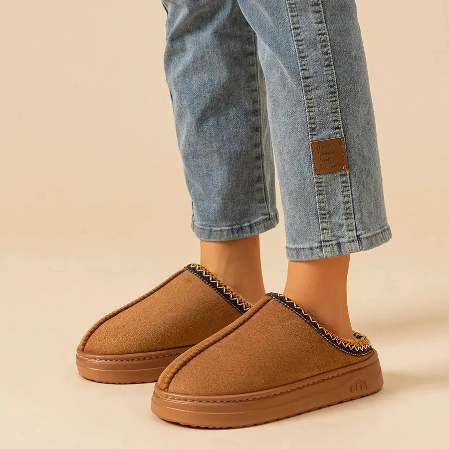 Warm Fleece Slippers - Poppix