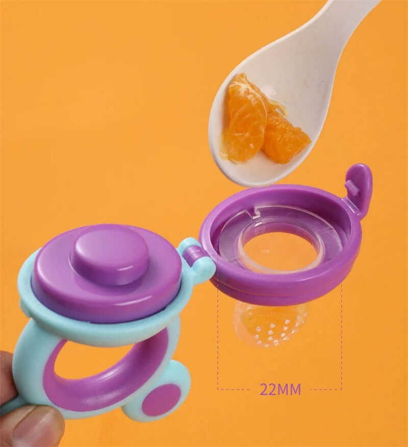 Silicone Baby Fruit Feeder & Teether – BPA-Free Fresh Food Pacifier - Poppix
