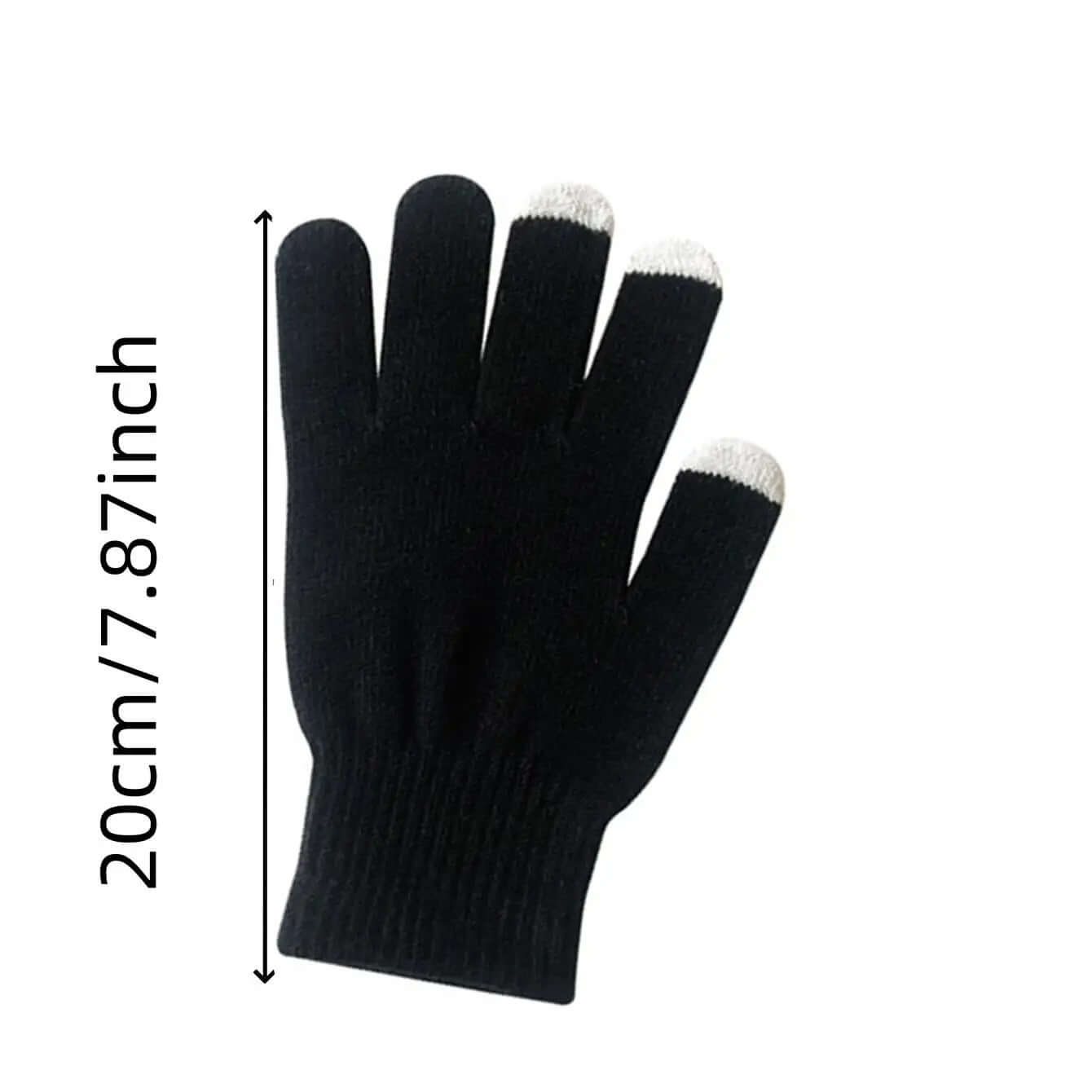 Premium Winter Warmth Set – Velvet-Lined Beanie, Scarf & Touchscreen Gloves