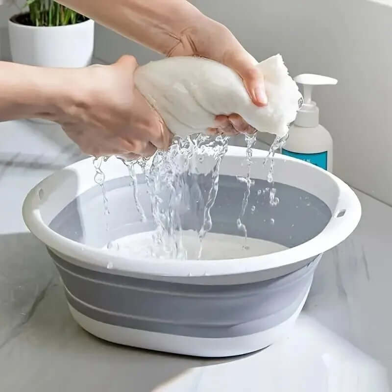 Collapsible Foot Soaking Basin – Portable Space-Saving Foot Spa Tub