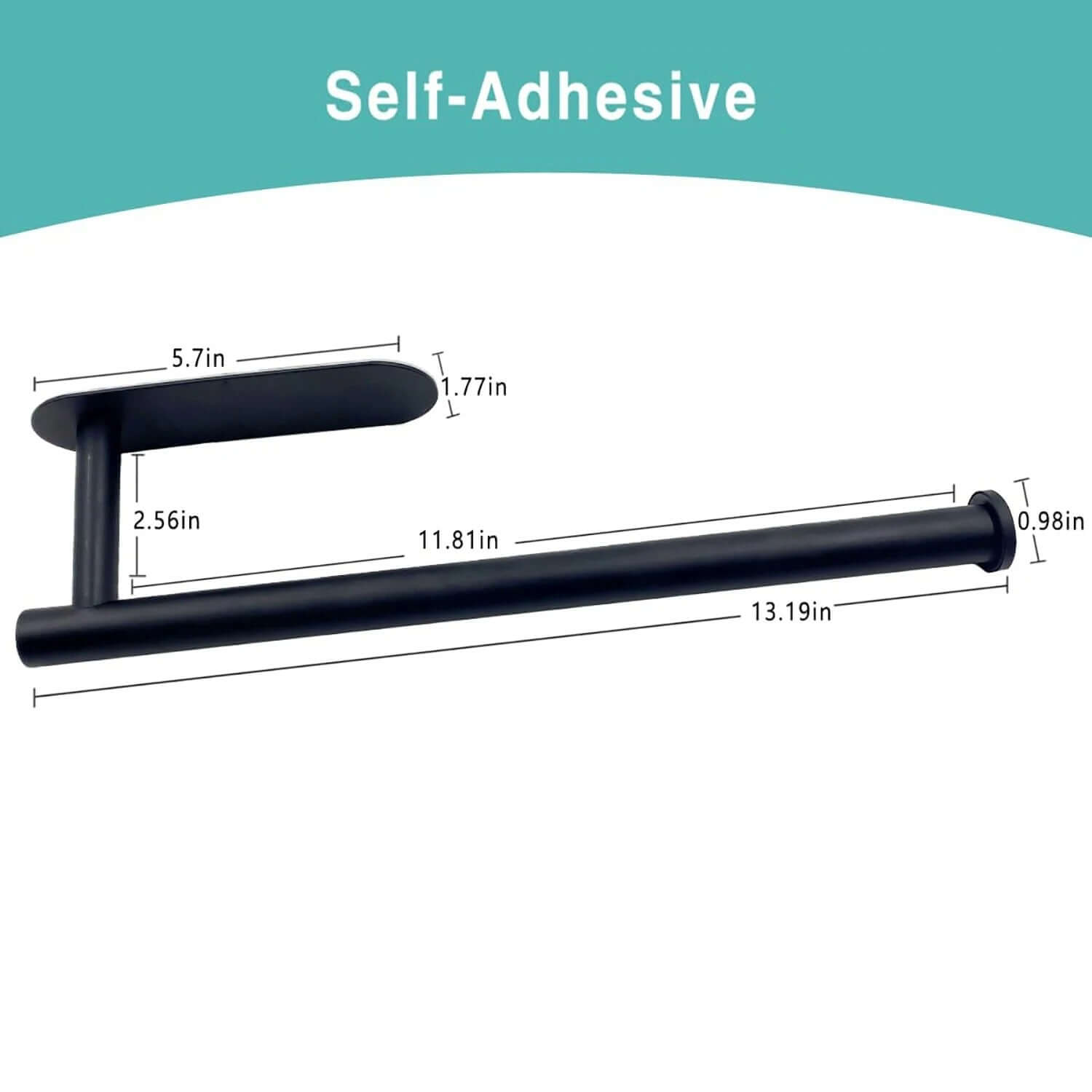 Adhesive Under-Cabinet Paper Towel Holder – No-Drill Kitchen & Bathroom Rack