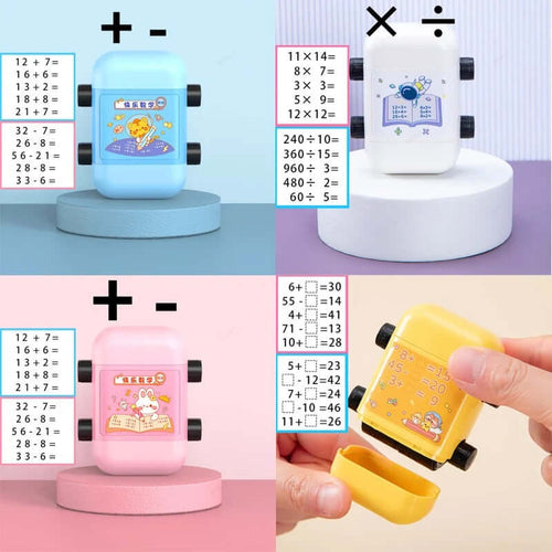 2-in-1 Digital Math Roller Stamp – Rapid Addition & Subtraction Practice