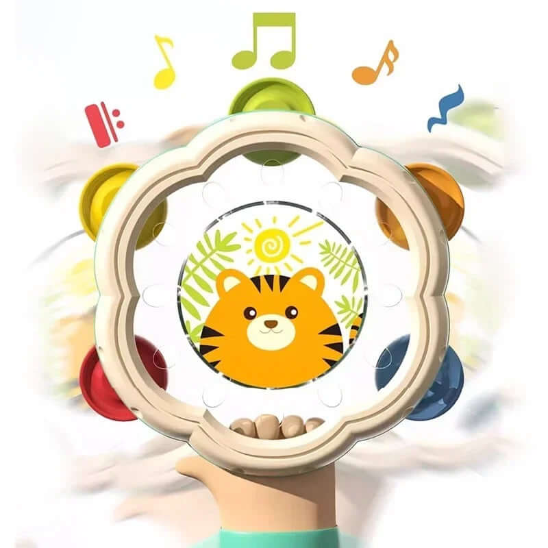 Montessori 3-in-1 Baby Drum Toy – Interactive Musical Learning Center - Poppix