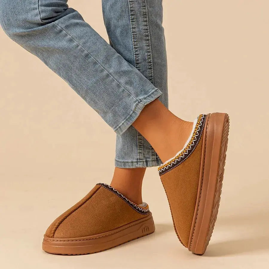 Warm Fleece Slippers - Poppix