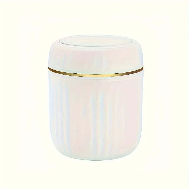 Mini Desktop Trash Can with Press-Top Lid – Sleek Tabletop Waste Bin