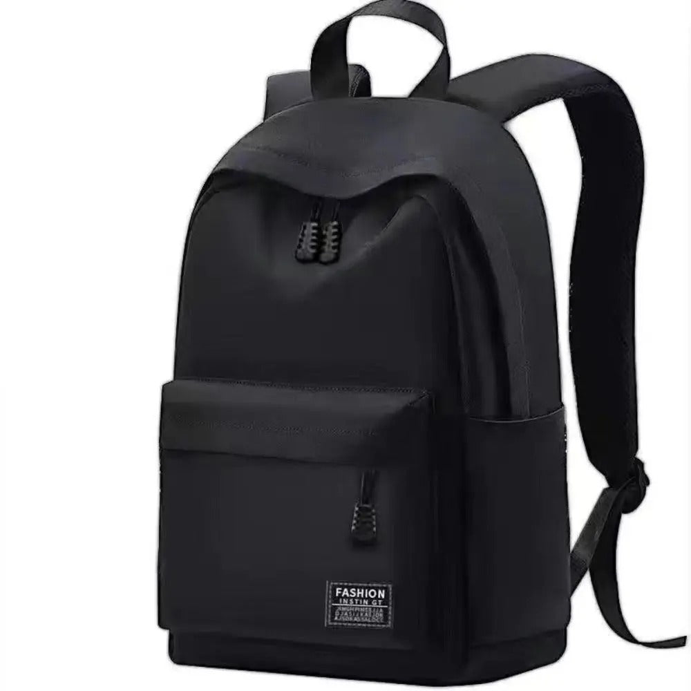 Minimalist Men's Travel Backpack – Large Capacity Water-Resistant School Bag - Poppix