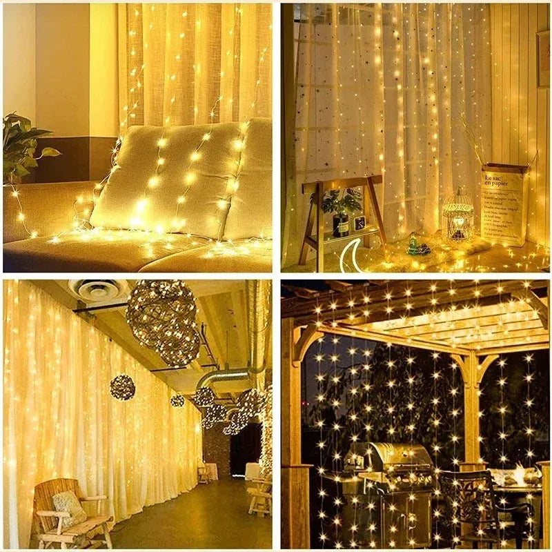 3M LED Curtain String Lights - Poppix