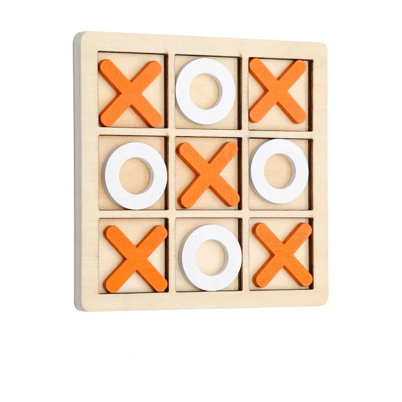 Solid Wooden Tic Tac Toe Board – Giant Backyard & Indoor Family Game - Poppix