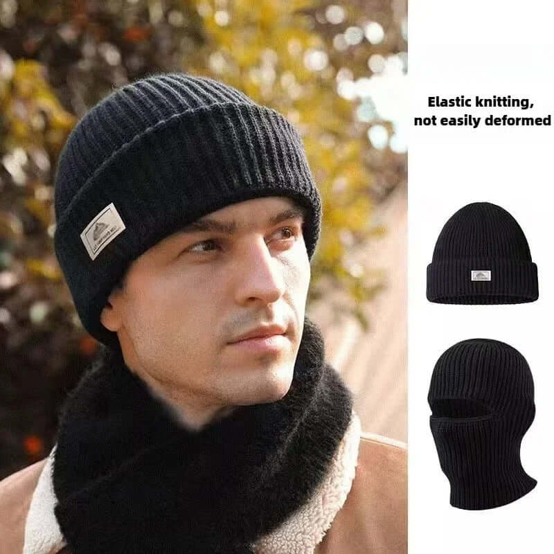 2-in-1 Thermal Balaclava Beanie – Windproof Full Face Winter Mask