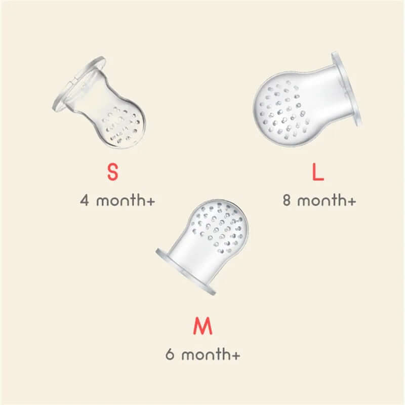 Silicone Baby Fruit Feeder & Teether – BPA-Free Fresh Food Pacifier - Poppix