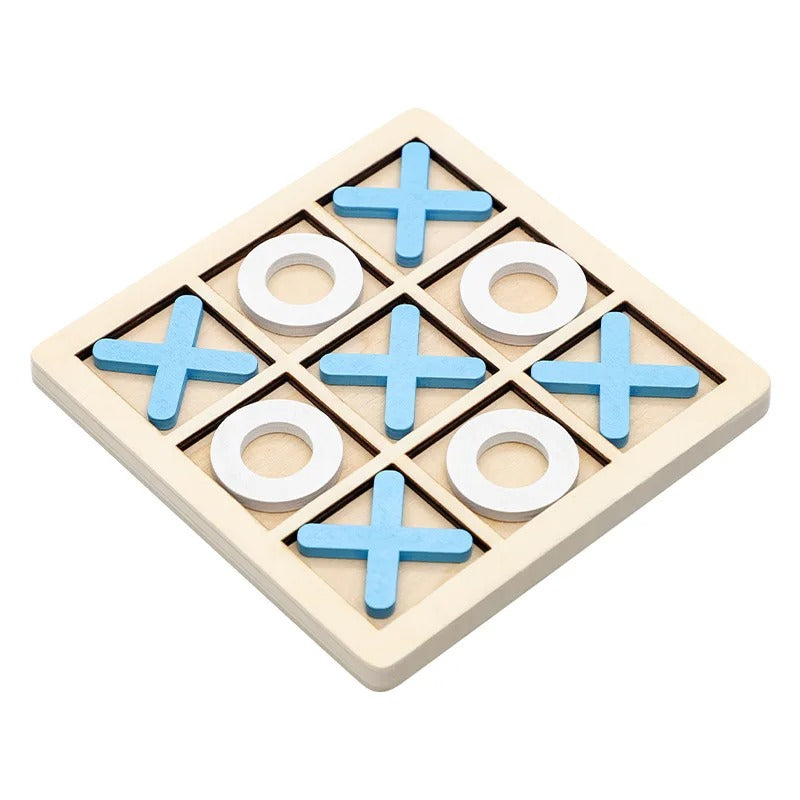 Solid Wooden Tic Tac Toe Board – Giant Backyard & Indoor Family Game - Poppix
