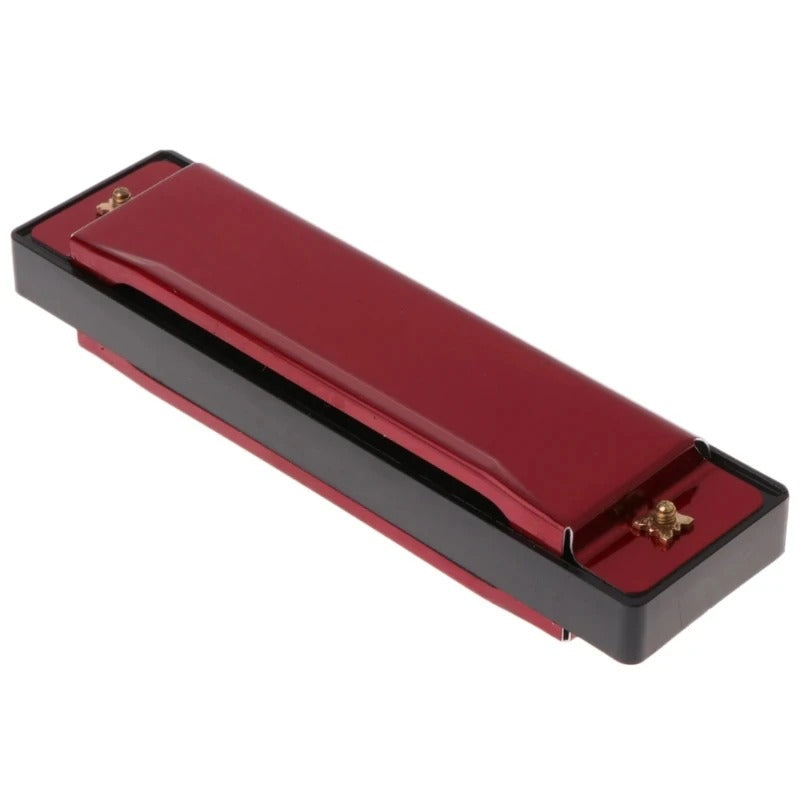 10-Hole Diatonic Harmonica (Key of C) with Case for Beginners - Poppix
