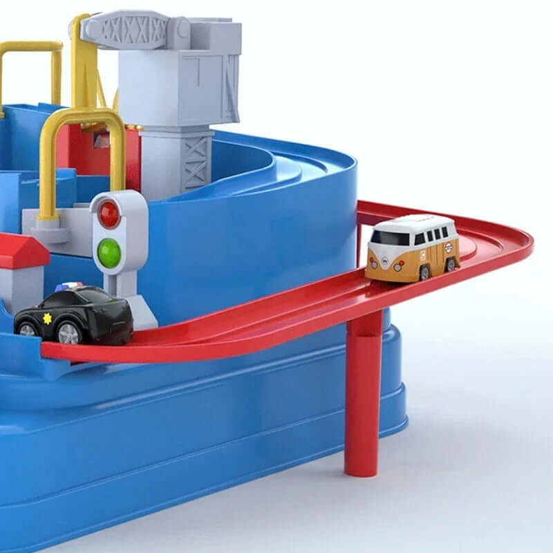 Kids City Rescue Track Adventure – Mechanical STEM Educational Toy - Poppix