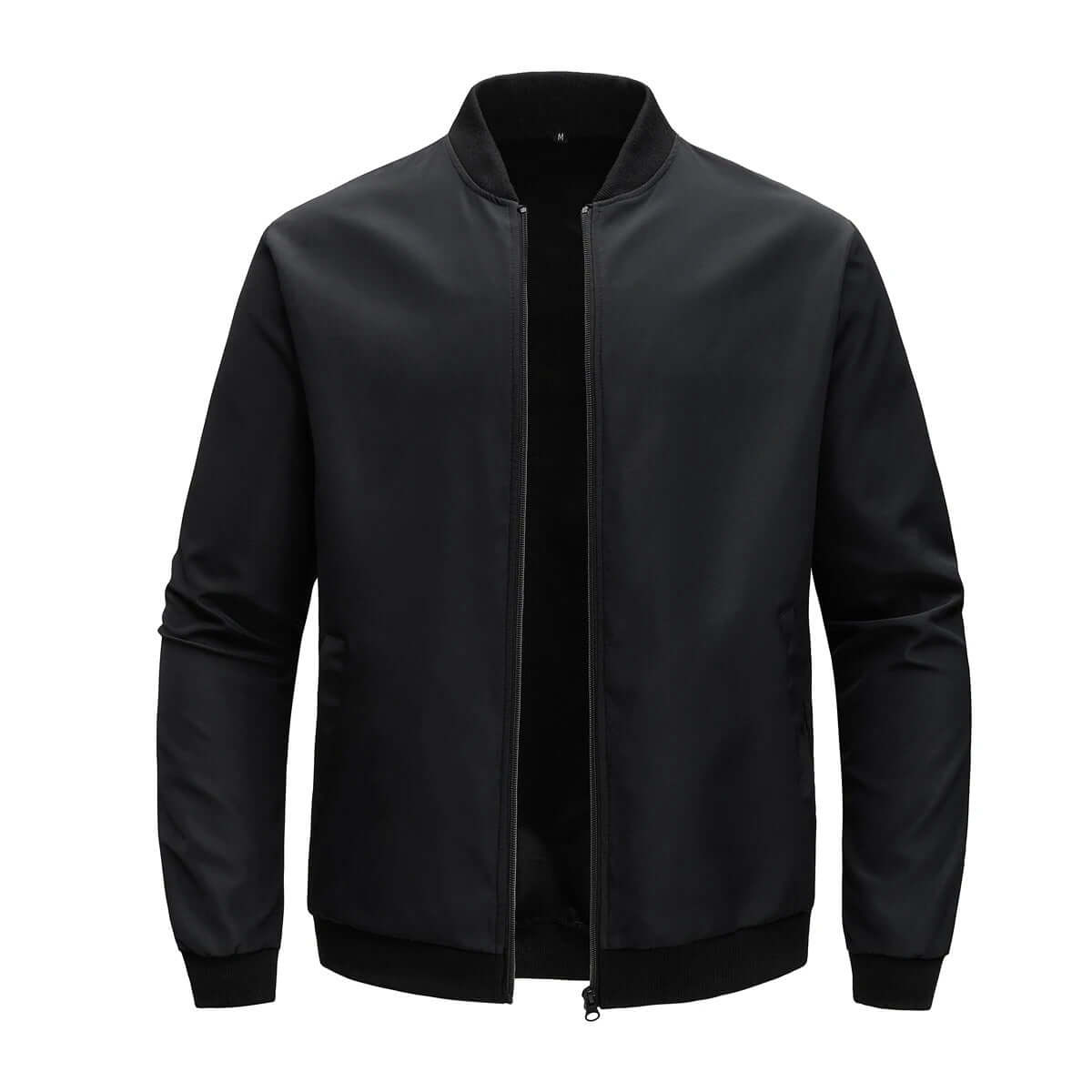 Men's Minimalist Bomber Jacket – Slim Fit Casual Business Coat - Poppix