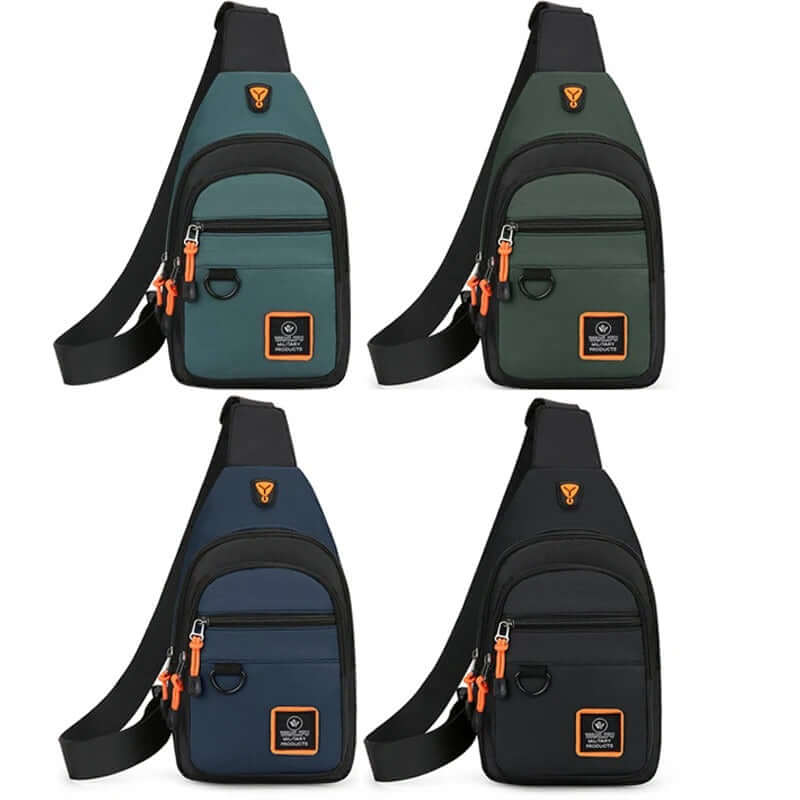 Men’s Waterproof Tactical Sling Bag – Lightweight Outdoor Crossbody Pack - Poppix