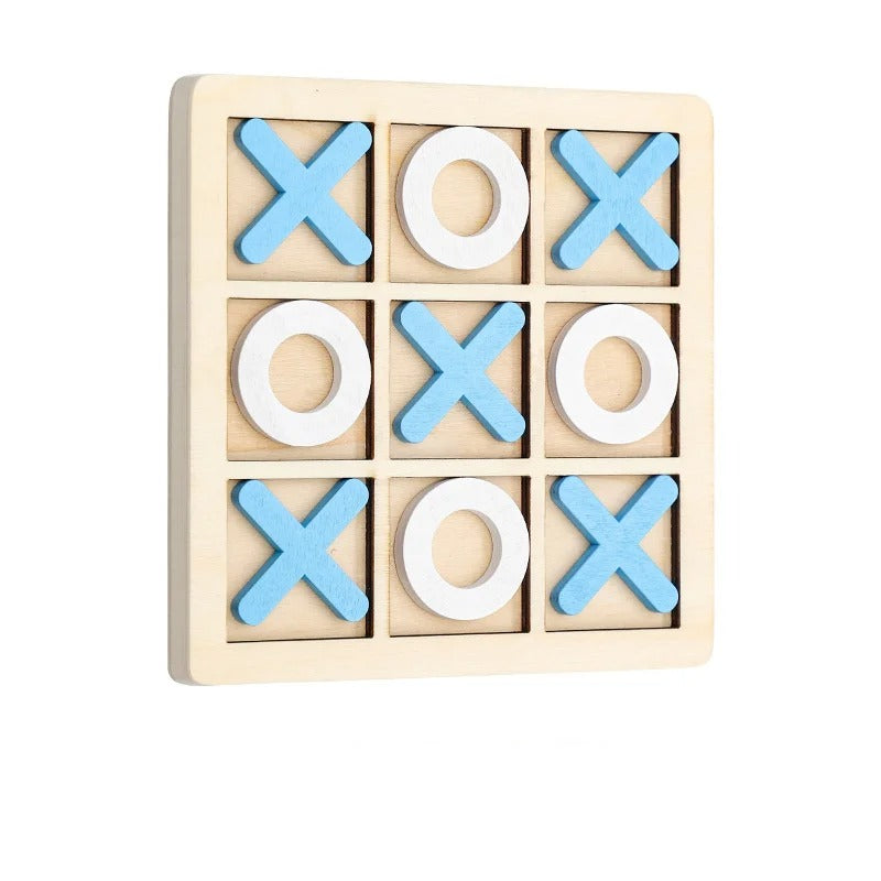 Solid Wooden Tic Tac Toe Board – Giant Backyard & Indoor Family Game - Poppix
