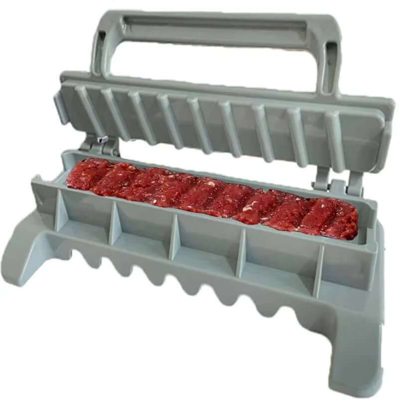 Easy Kebab Press & Meat Skewer Maker – Manual BBQ Prep Tool - Poppix