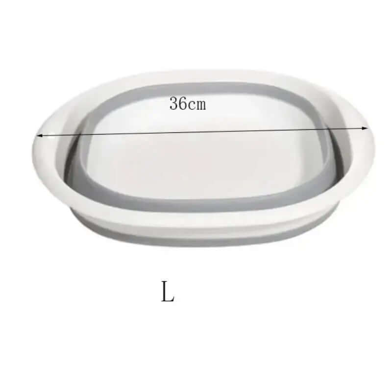 Collapsible Foot Soaking Basin – Portable Space-Saving Foot Spa Tub