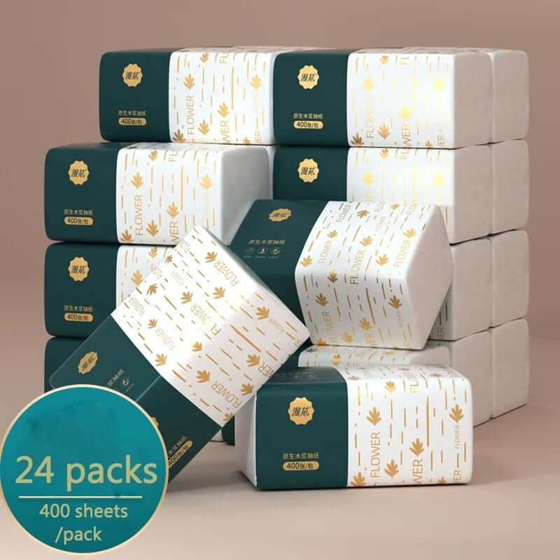 30-Pack Premium Facial Tissues – Bulk Soft Household Paper Napkins